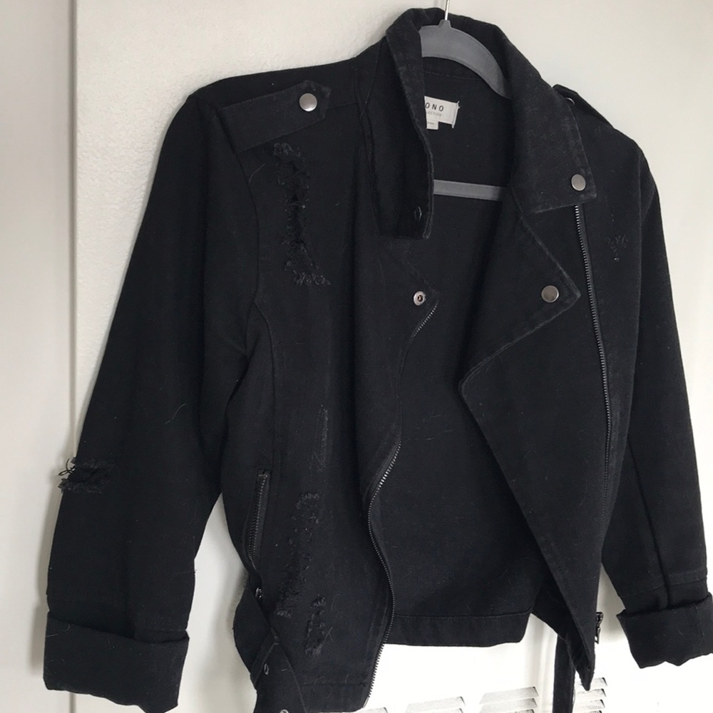 Distressed Denim Jacket